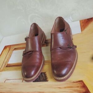 To Boot New York Monk Strap Brown Leather Oxford Men Shoes Size 10